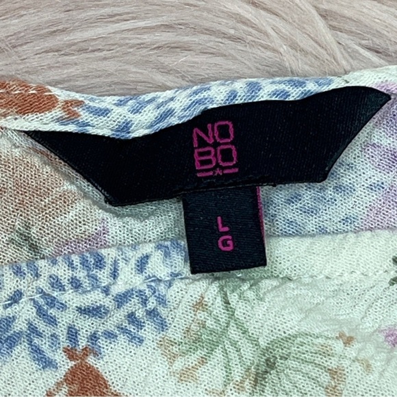 NOBO floral and lace boho forklord summer shirt - Picture 8 of 11